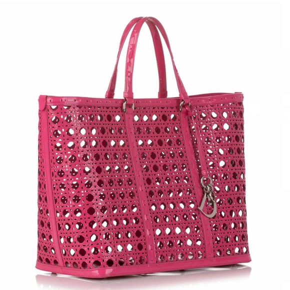 Dior Cannage Perforated Leather Tote Bag - Picture 14 of 14